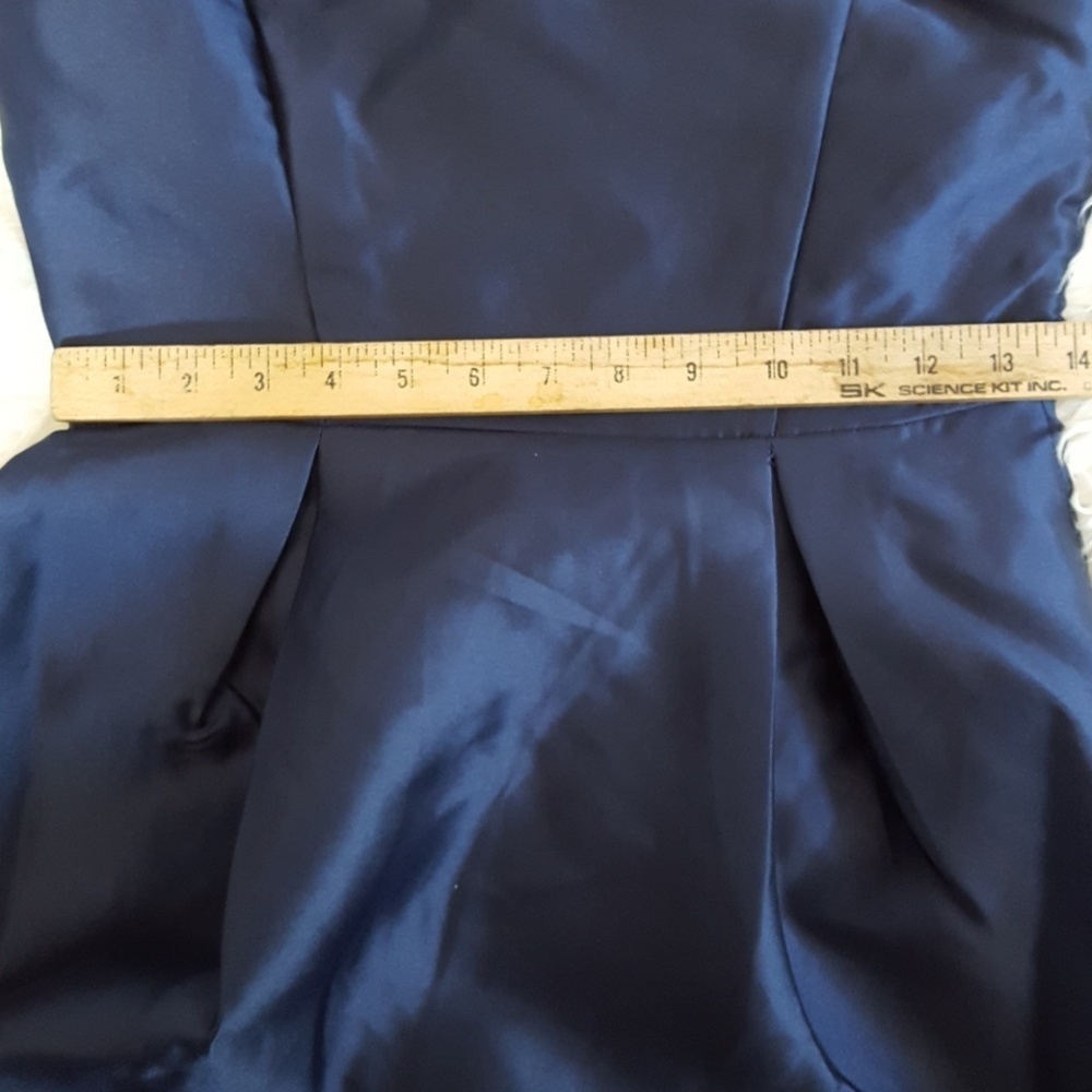 navy blue one strap dress size 3 new - Picture 7 of 8